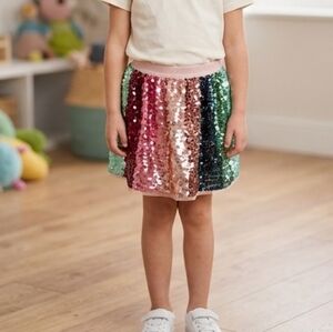 H&M Colorful Sequin Mini Skirt 7-8 Year Old